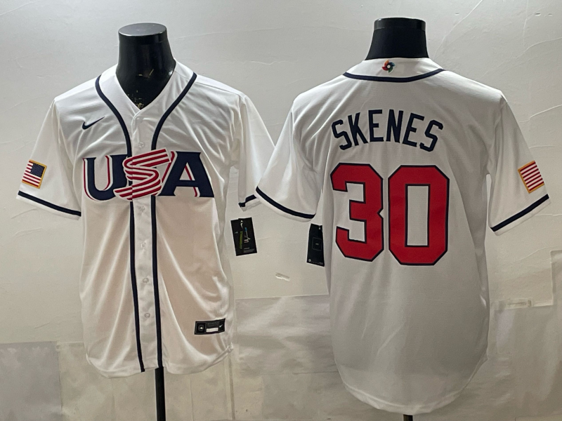 USA National Embroidered Baseball Team 2026 World Cup Team Jersey T-shirt