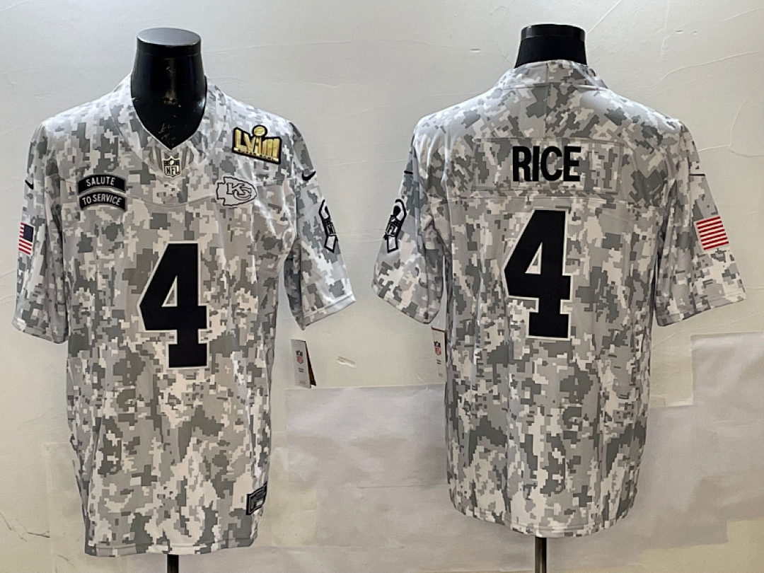 Kansas City Chiefs NFL Super Bowl #4 Jersey