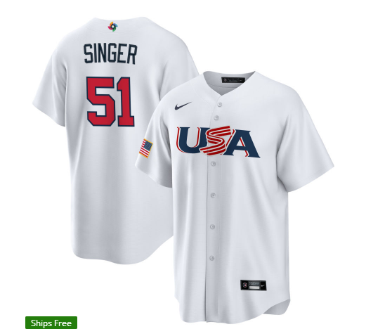 Baseball World Cup USA National Team Baseball Uniform Tee