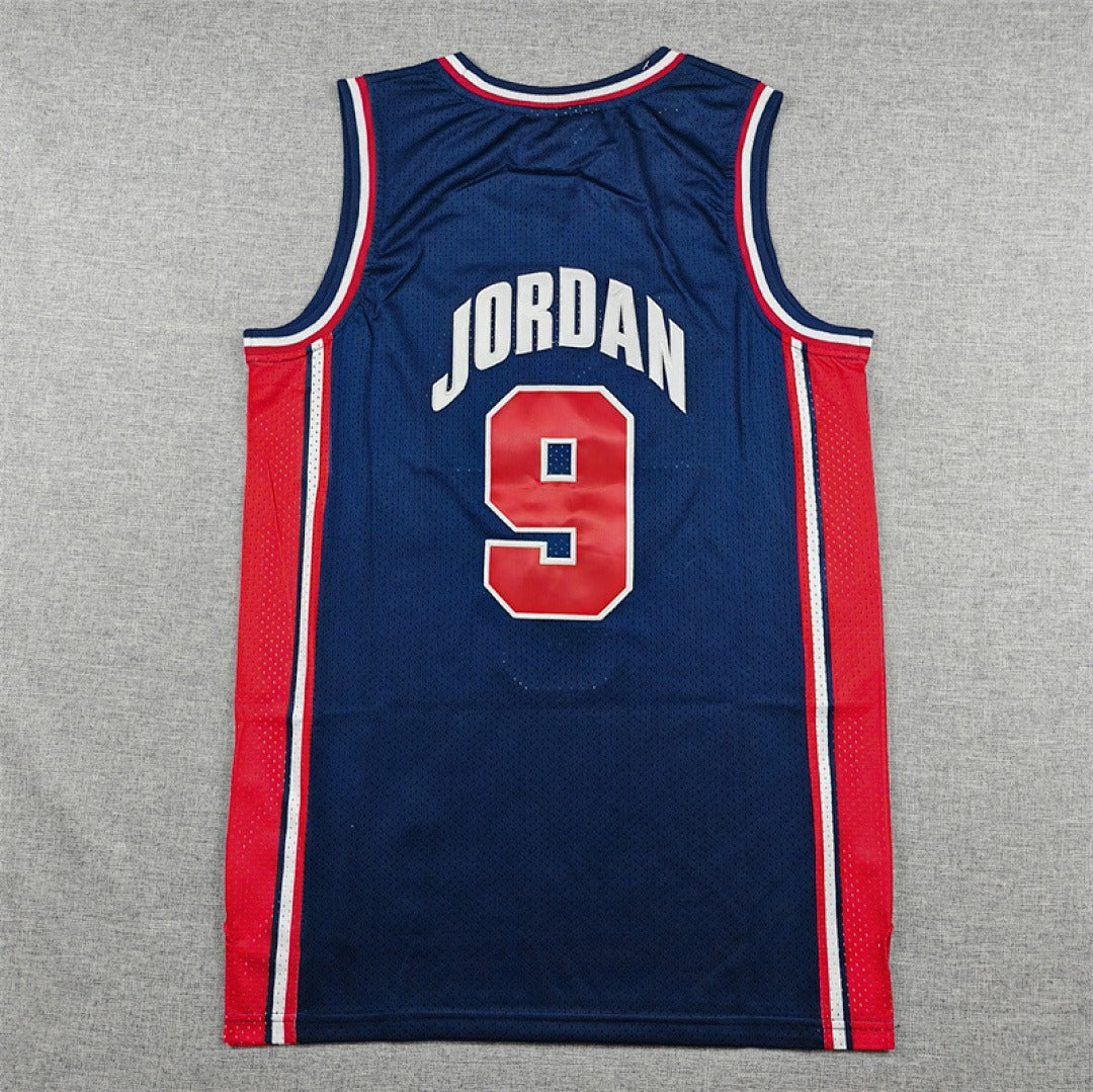 USA Basketball Dream Team #9 Jordan Retro Jersey – Sizes S–XXXL