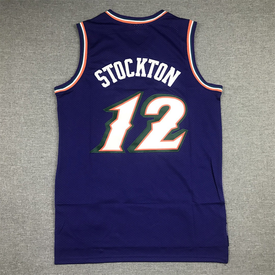 NBA retro version of the Utah Jazz #12 Stockton jersey