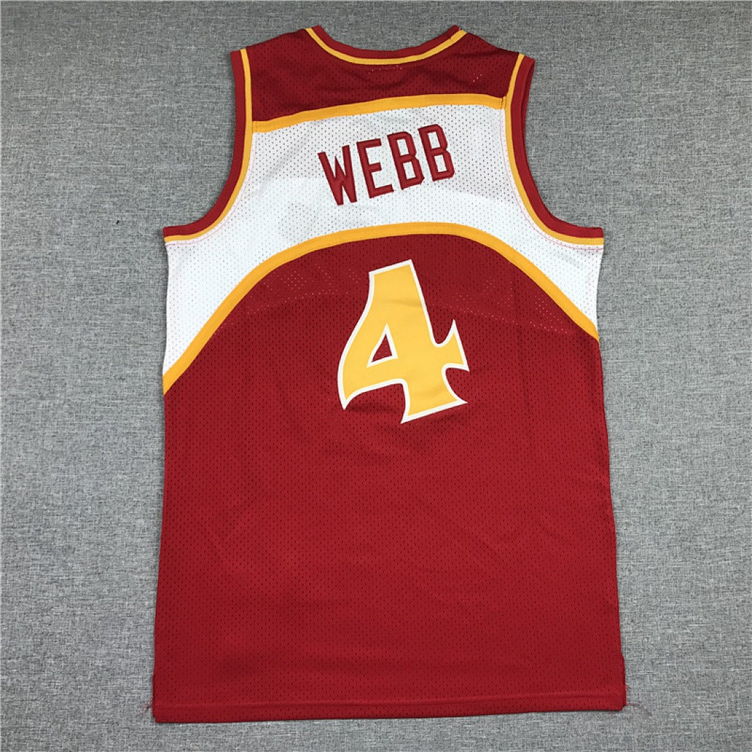 Spud Webb #4 Atlanta Hawks Retro NBA Jersey – Sizes S–XXXL