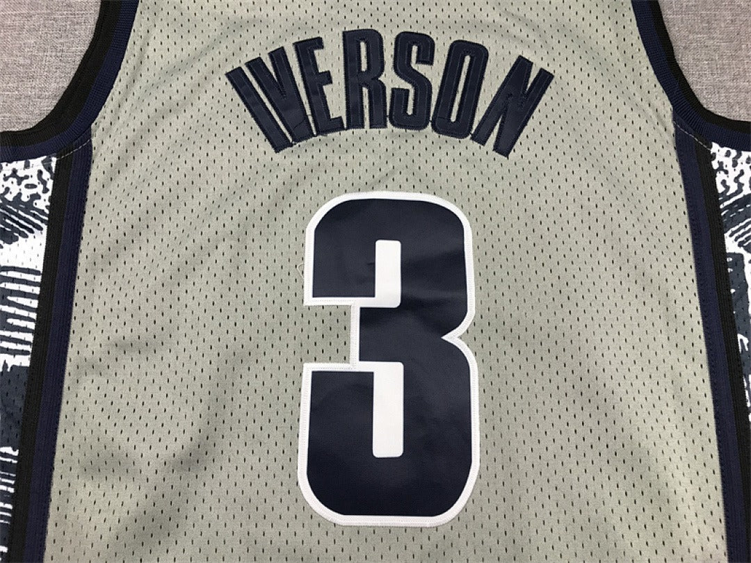 Georgetown Hoyas #3 Allen Iverson Retro NCAA Jersey – Sizes S–XXXL