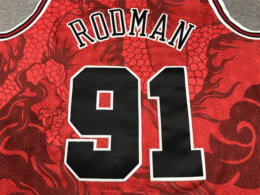 Chicago Rodman #91 NBA Retro Embroidered Jersey – Sizes S-XXXL
