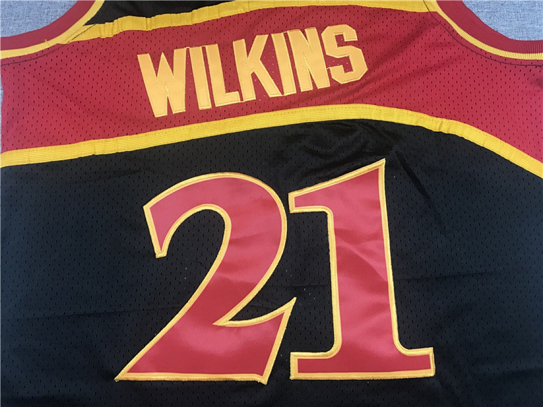 Dominique Wilkins #21 Atlanta Hawks Retro NBA Jersey – Sizes S–XXXL