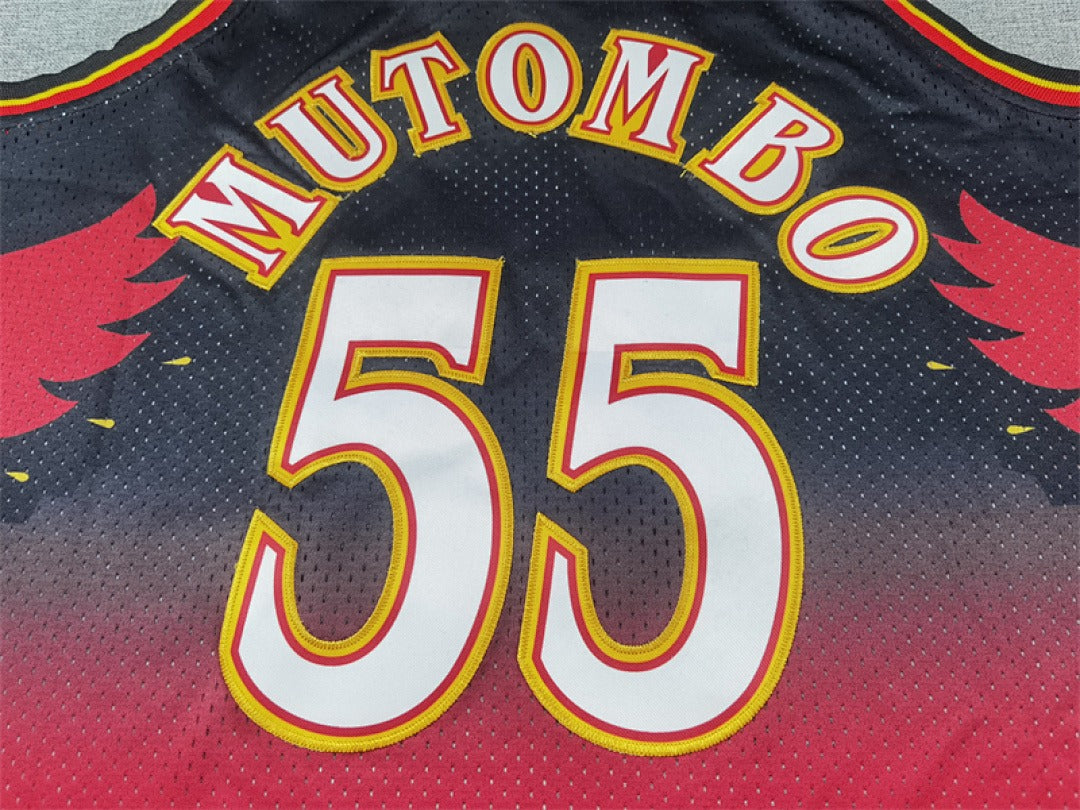 Dikembe Mutombo #55 Atlanta Hawks Retro NBA Jersey – Sizes S–XXXL