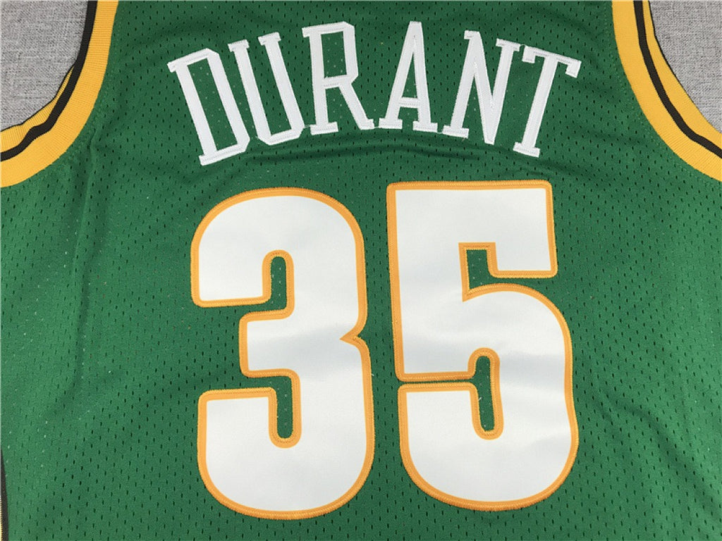 Seattle SuperSonics #35 Kevin Durant NBA Retro Embroidered Jersey – Sizes S-XXXL
