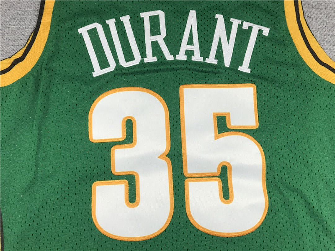 Seattle SuperSonics #35 Kevin Durant NBA Retro Embroidered Jersey – Sizes S-XXXL