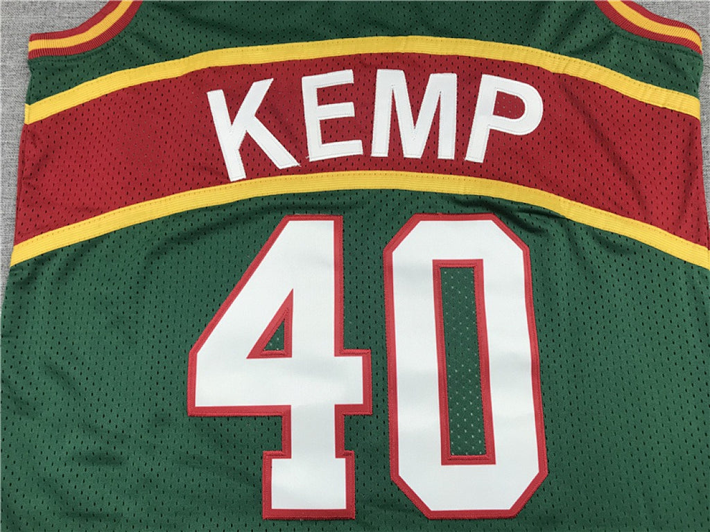 Shawn Kemp #40 Seattle SuperSonics Retro Embroidered Jersey – Sizes S-XXXL
