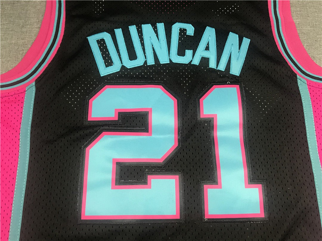 Tim Duncan #21 San Antonio Spurs Retro NBA Jersey – Sizes S–XXXL