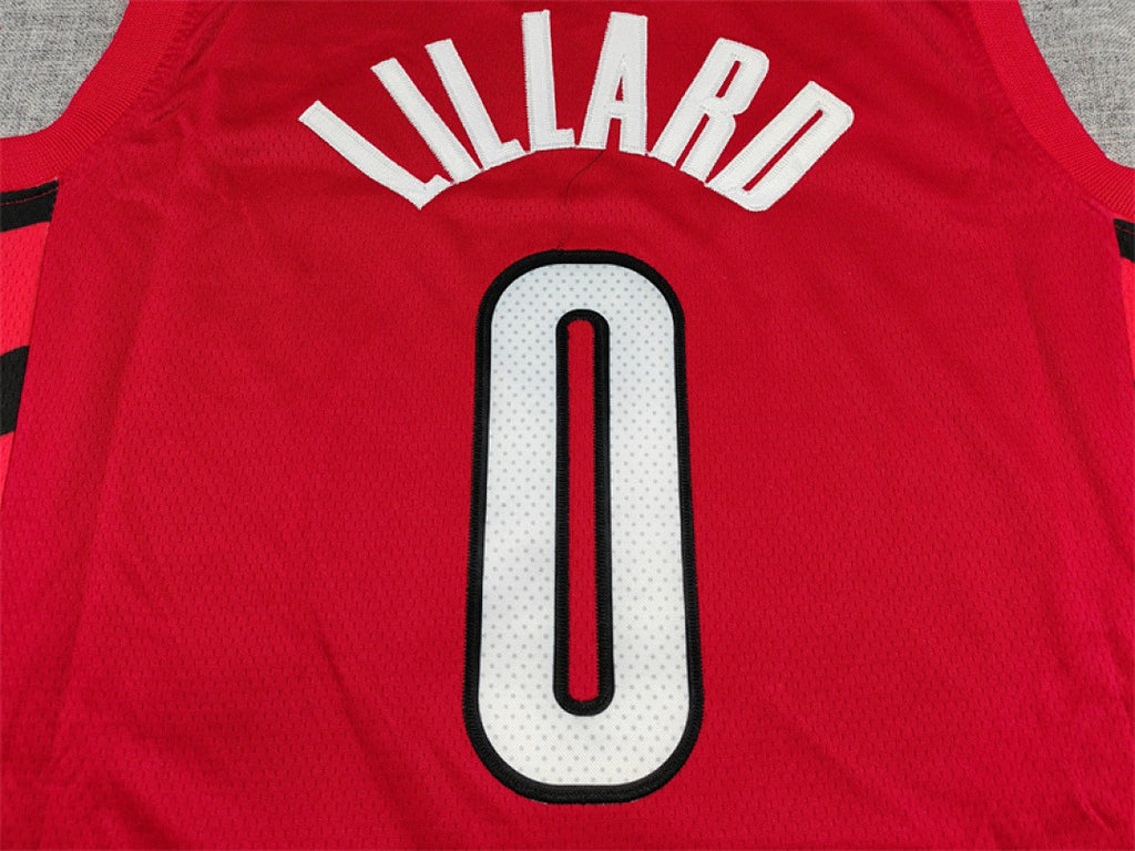 Portland Trail Blazers #0 Damian Lillard Retro NBA Jersey | Sizes S–XXXL