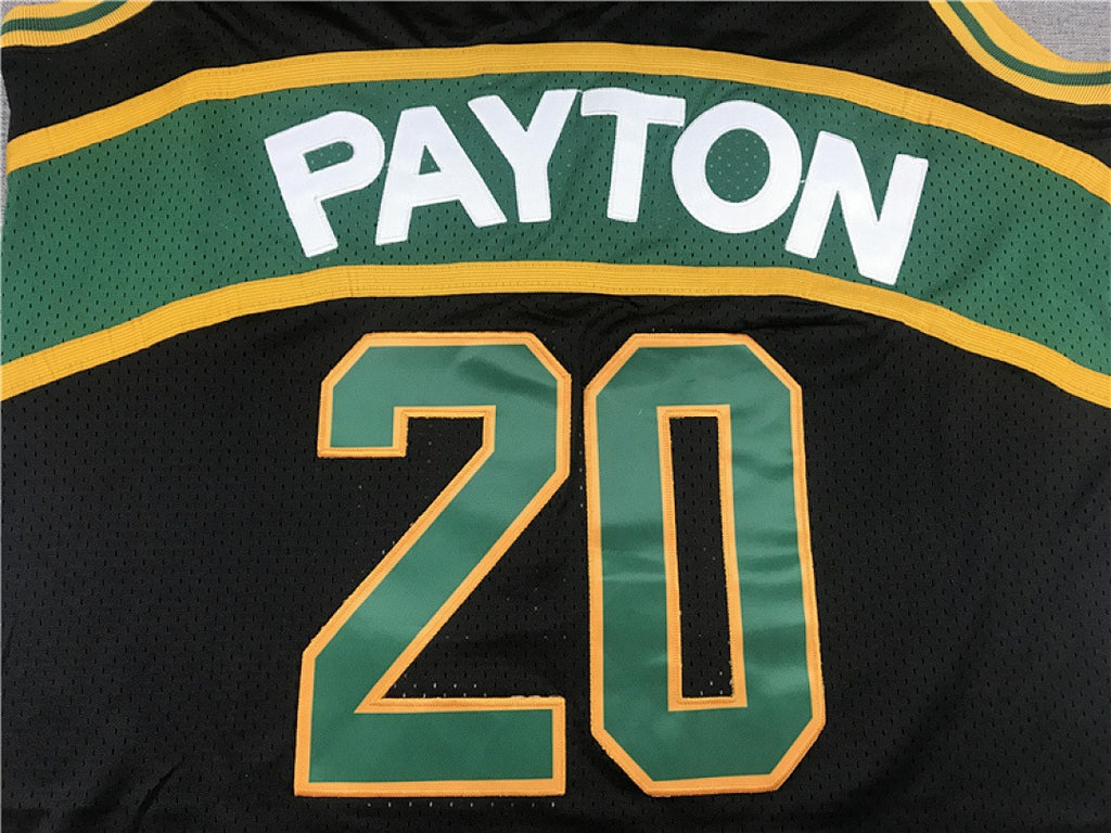 Seattle SuperSonics Gary Payton #20 NBA Retro Embroidered Jersey – Sizes S-XXXL
