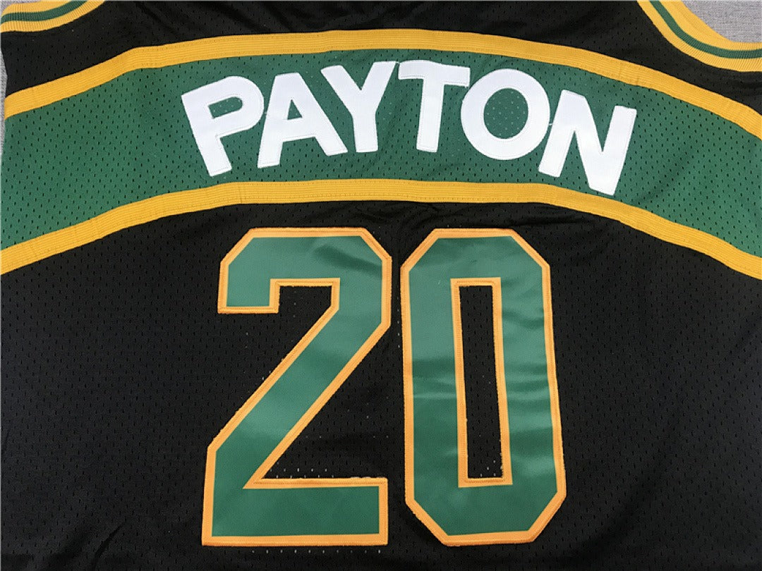 Seattle SuperSonics Gary Payton #20 NBA Retro Embroidered Jersey – Sizes S-XXXL