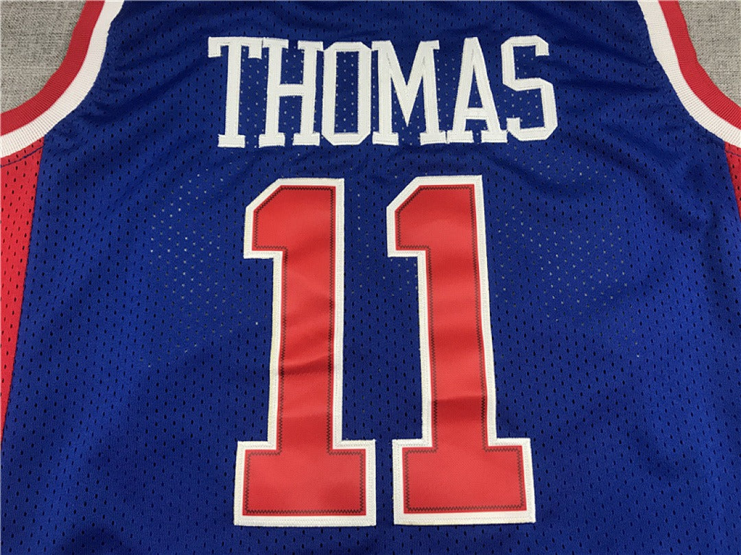 Isiah Thomas #11 Detroit Pistons NBA Retro Embroidered Jersey – Sizes S-XXXL