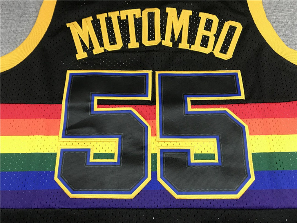 Dikembe Mutombo #55 Denver Nuggets NBA Retro Jersey