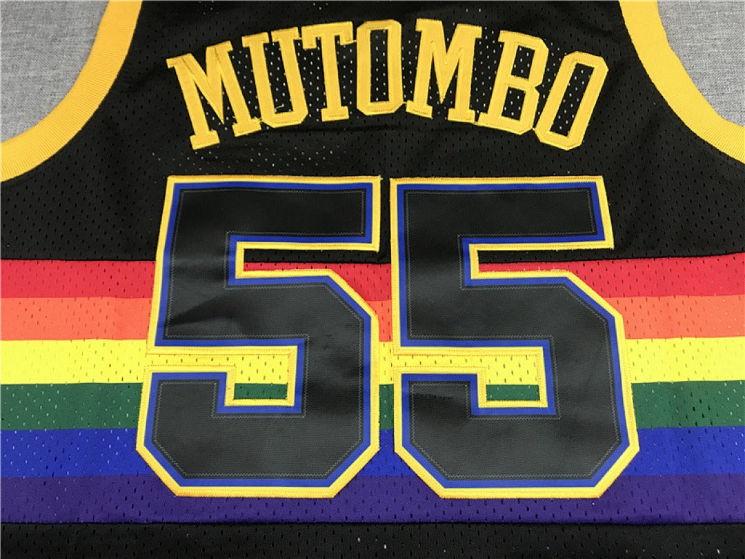 Dikembe Mutombo #55 Denver Nuggets NBA Retro Jersey