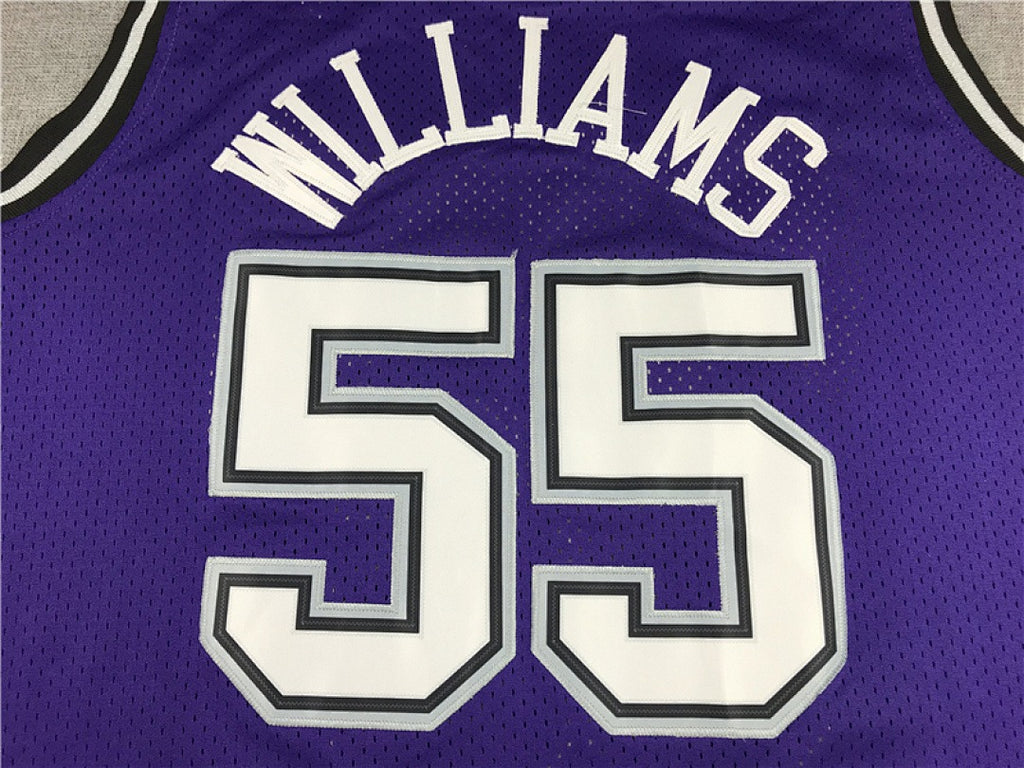 Sacramento Kings Jason Williams #55 NBA Retro Embroidered Jersey – Sizes S-XXXL