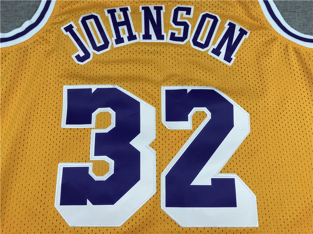 Magic Johnson #32 Los Angeles Lakers NBA Retro Embroidered Jersey – Sizes S-XXXL