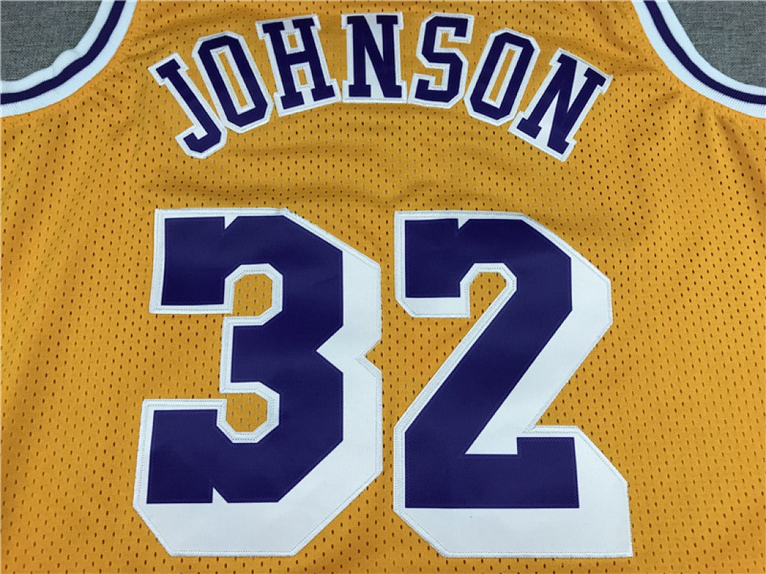 Magic Johnson #32 Los Angeles Lakers NBA Retro Embroidered Jersey – Sizes S-XXXL