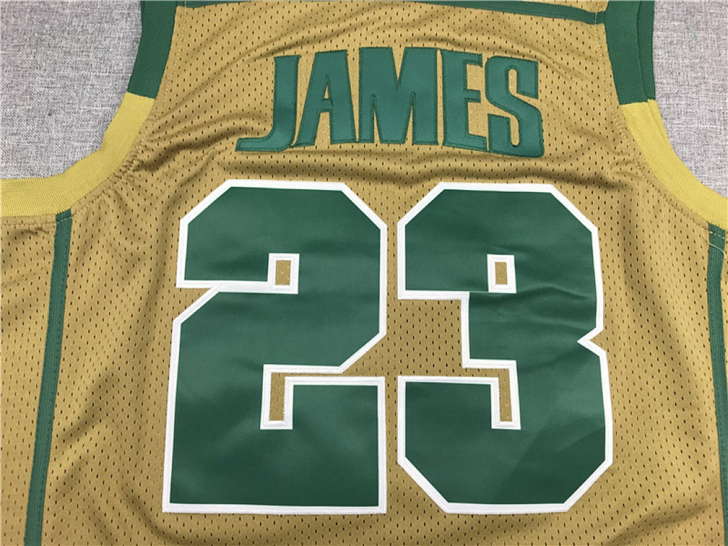 LeBron James #23 High School Retro Basketball Jersey – Sizes S to XXXL