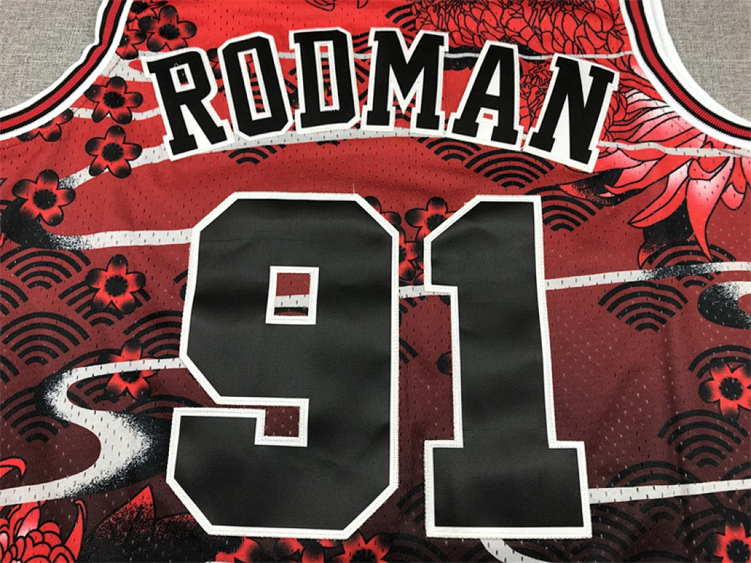 NBA retro Chicago Bulls #91 Rodman jersey