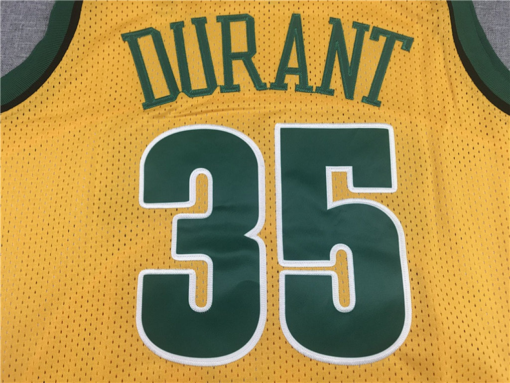 Seattle SuperSonics #35 Kevin Durant NBA Retro Embroidered Jersey – Sizes S-XXXL