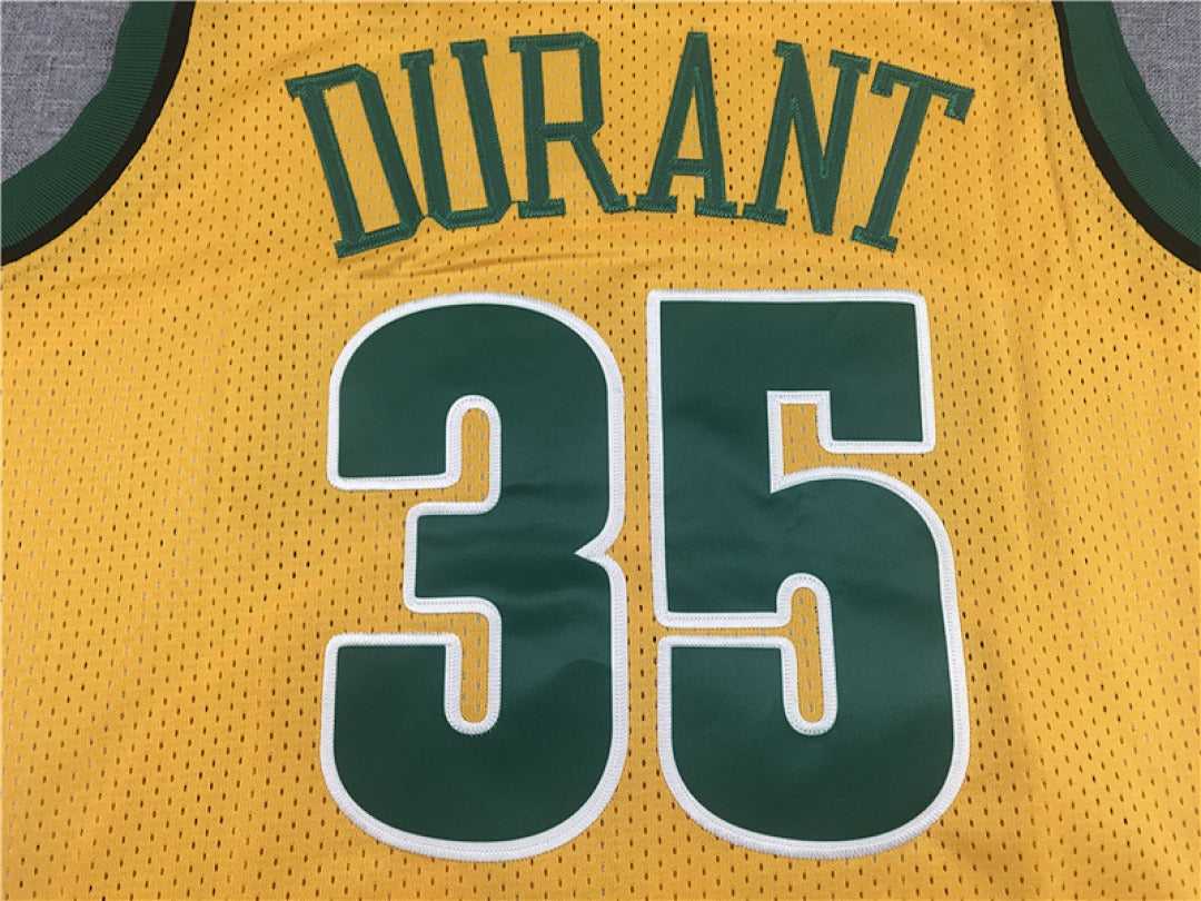 Seattle SuperSonics #35 Kevin Durant NBA Retro Embroidered Jersey – Sizes S-XXXL