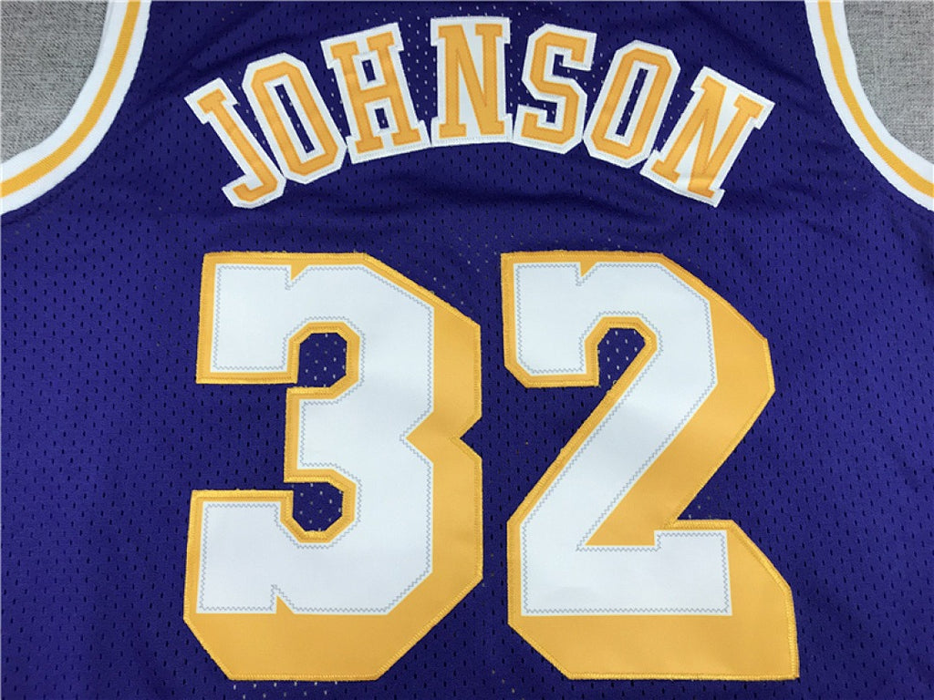 Magic Johnson #32 Los Angeles Lakers NBA Retro Embroidered Jersey – Sizes S-XXXL