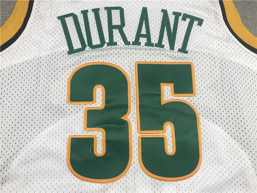 Seattle SuperSonics #35 Kevin Durant NBA Retro Embroidered Jersey – Sizes S-XXXL
