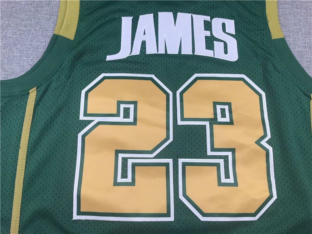 LeBron James #23 High School Retro Basketball Jersey – Sizes S to XXXL