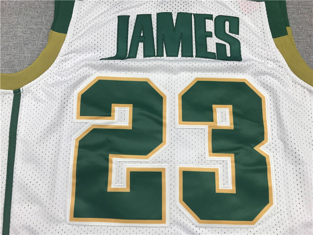 LeBron James #23 High School Retro Basketball Jersey – Sizes S to XXXL