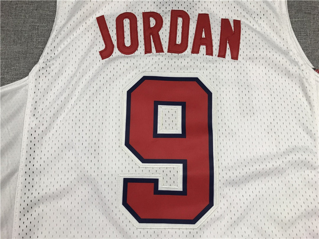 USA Basketball Dream Team #9 Jordan Retro Jersey – Sizes S–XXXL