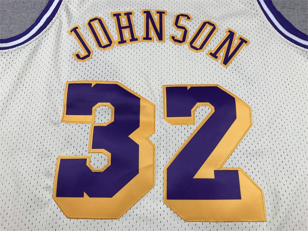 Magic Johnson #32 Los Angeles Lakers NBA Retro Embroidered Jersey – Sizes S-XXXL