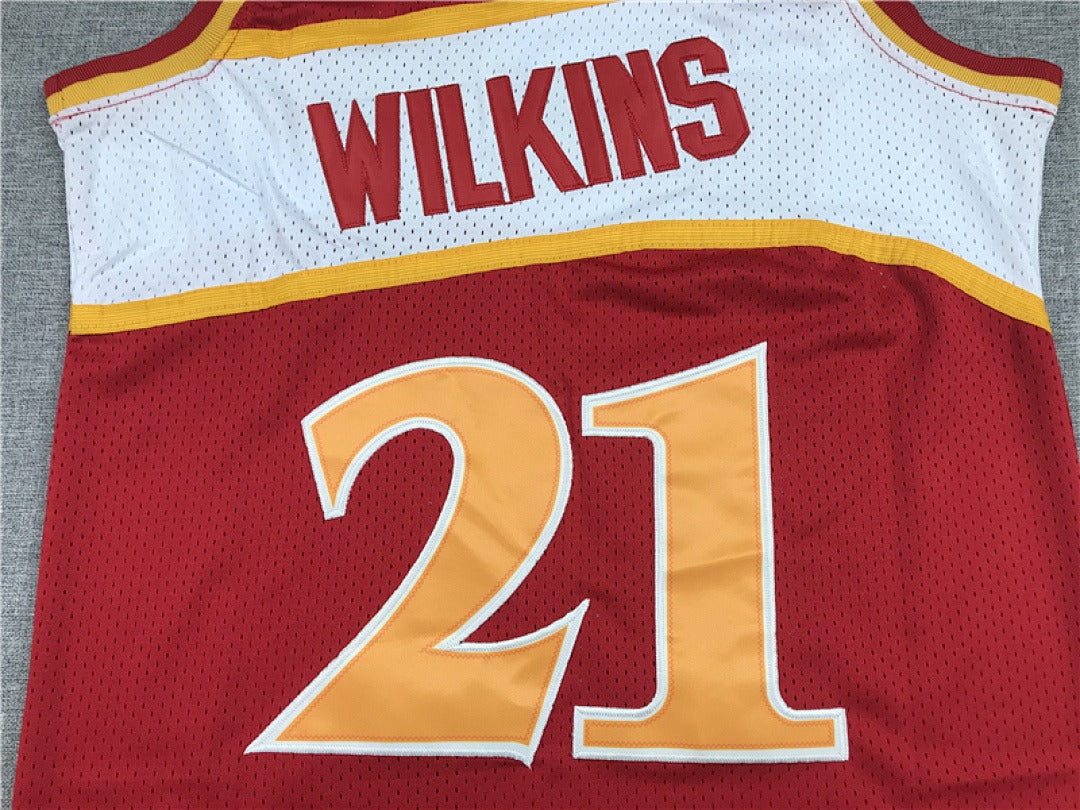 Dominique Wilkins #21 Atlanta Hawks Retro NBA Jersey – Sizes S–XXXL