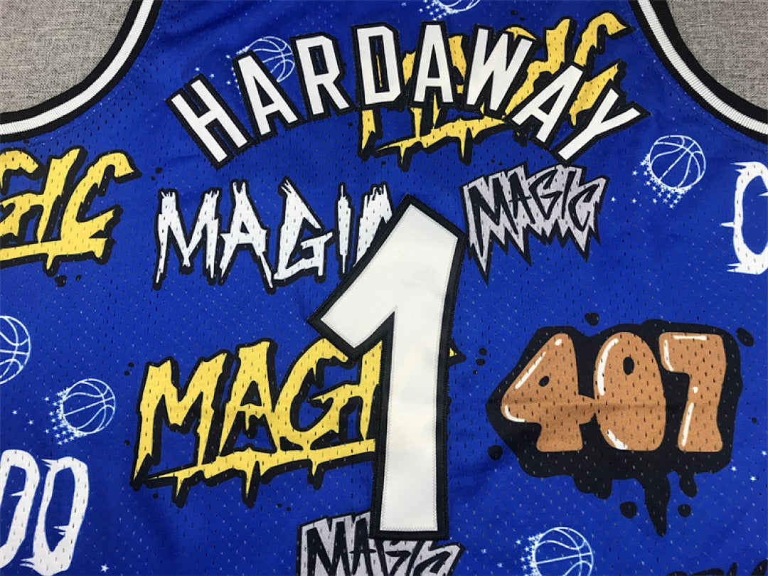 Orlando Magic #1 Penny Hardaway Retro NBA Jersey – Sizes S–XXXL