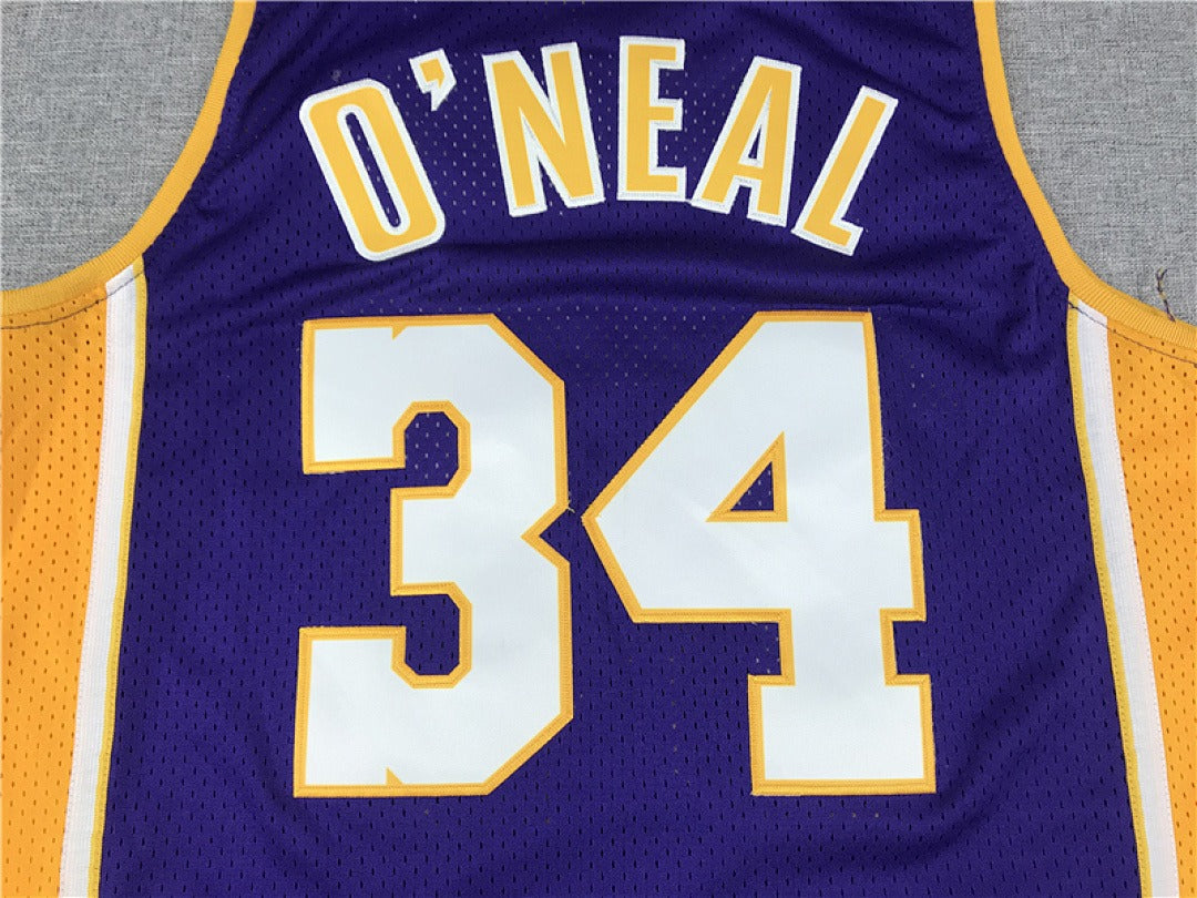 Shaquille O'Neal #34 Los Angeles Lakers NBA Retro Embroidered Jersey – Sizes S-XXXL