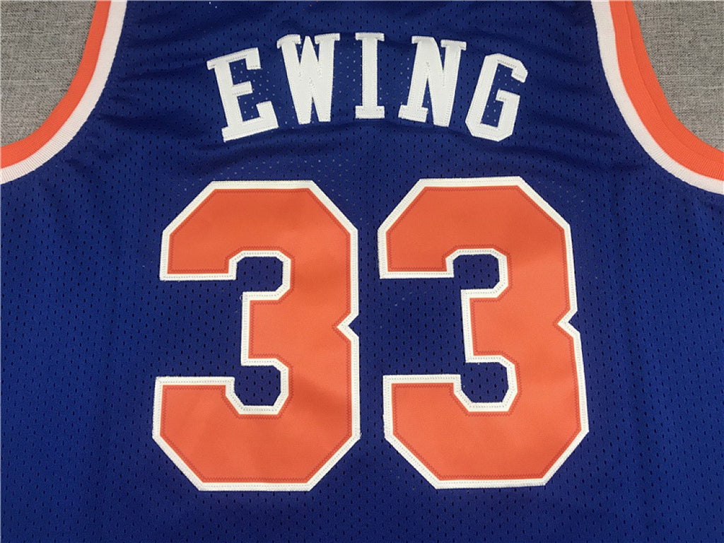 New York Knicks #33 Patrick Ewing Retro NBA Jersey – Sizes S–XXXL