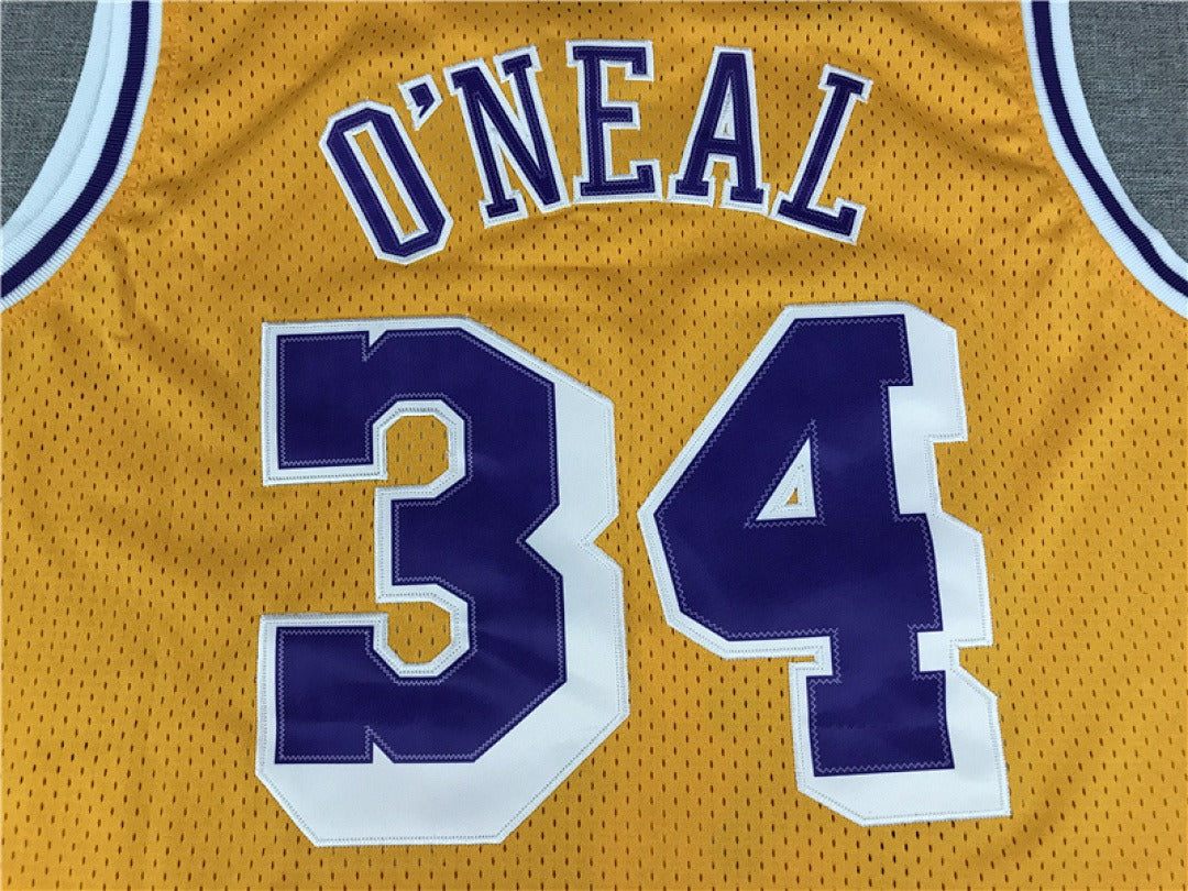 Shaquille O'Neal #34 Los Angeles Lakers NBA Retro Embroidered Jersey – Sizes S-XXXL