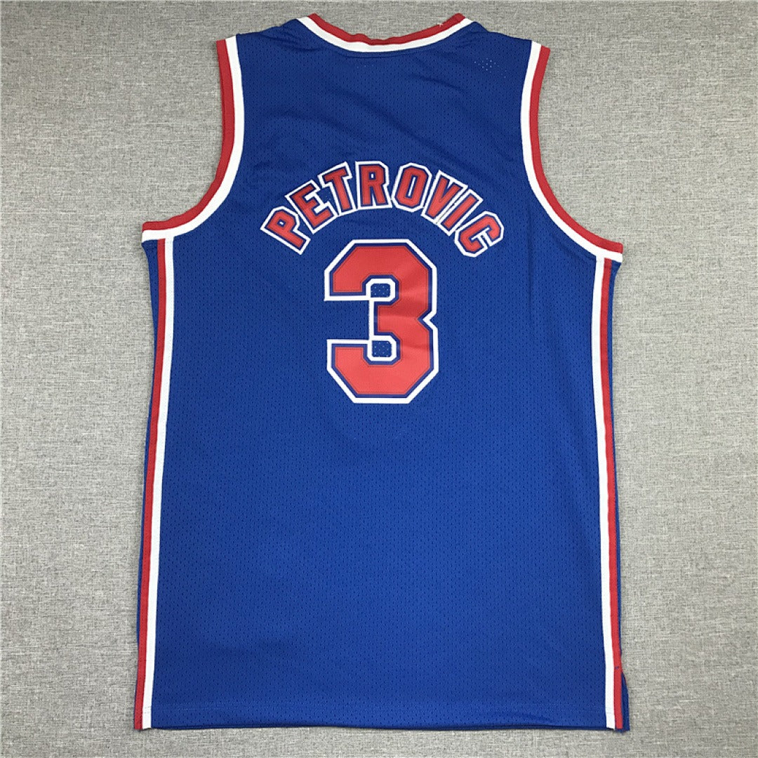 NBA Retro New Jersey Nets Petovic #3 Jersey