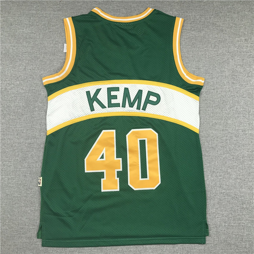 Shawn Kemp #40 Seattle SuperSonics Retro Embroidered Jersey – Sizes S-XXXL