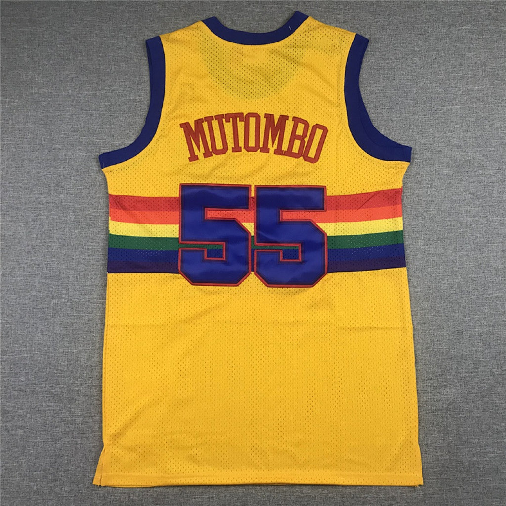 Dikembe Mutombo #55 Denver Nuggets NBA Retro Jersey
