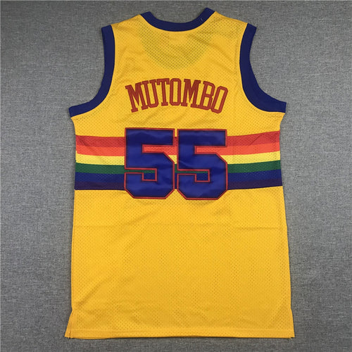 Dikembe Mutombo #55 Denver Nuggets NBA Retro Jersey