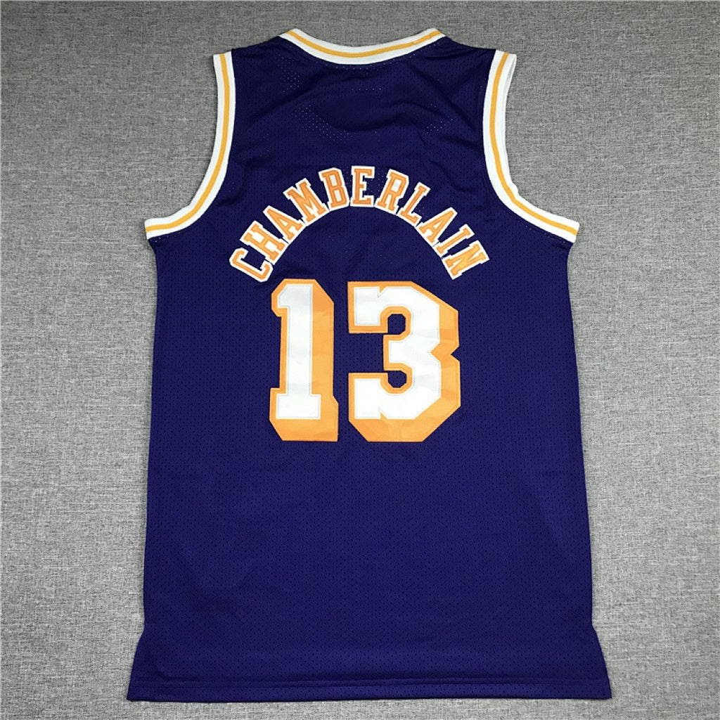 Wilt Chamberlain #13 Los Angeles Lakers NBA Retro Embroidered Jersey – Sizes S-XXXL