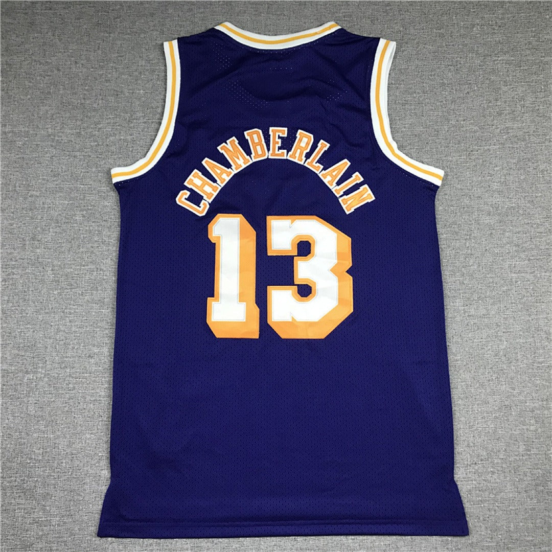 Wilt Chamberlain #13 Los Angeles Lakers NBA Retro Embroidered Jersey – Sizes S-XXXL