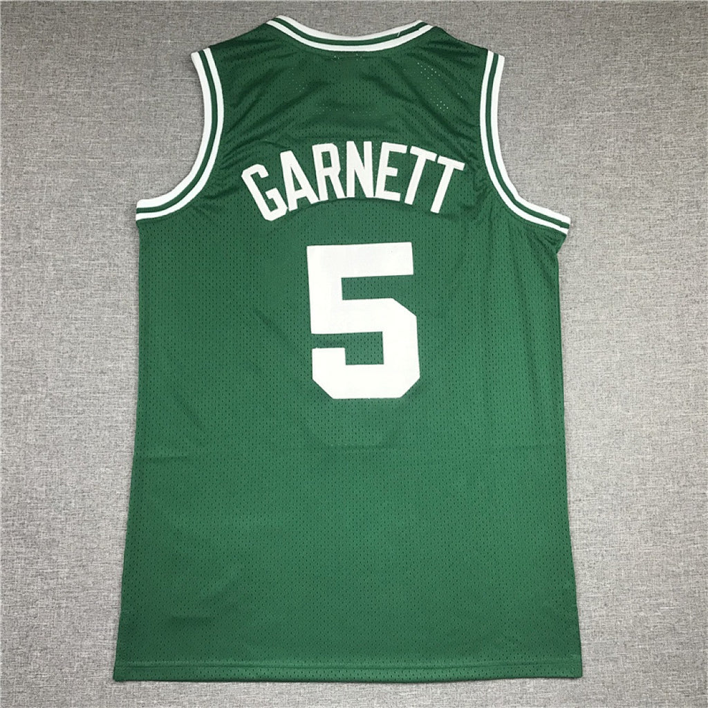 Kevin Garnett #5 Boston Celtics Retro NBA Jersey – Sizes S–XXXL
