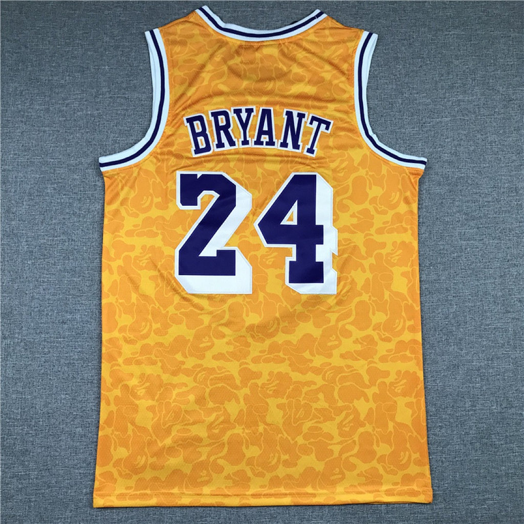 Kobe Bryant #24 Los Angeles Lakers NBA Retro Collaboration Embroidered Jersey