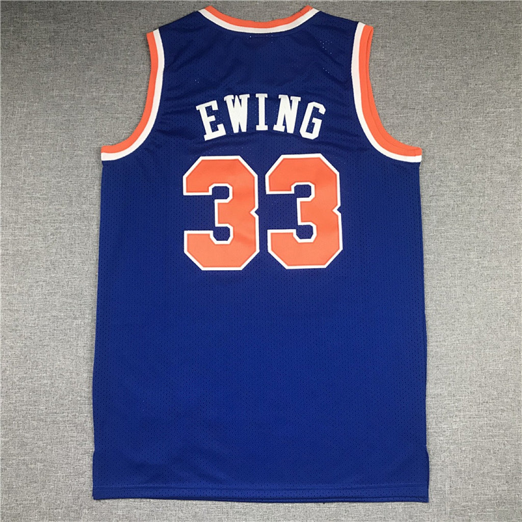 New York Knicks #33 Patrick Ewing Retro NBA Jersey – Sizes S–XXXL