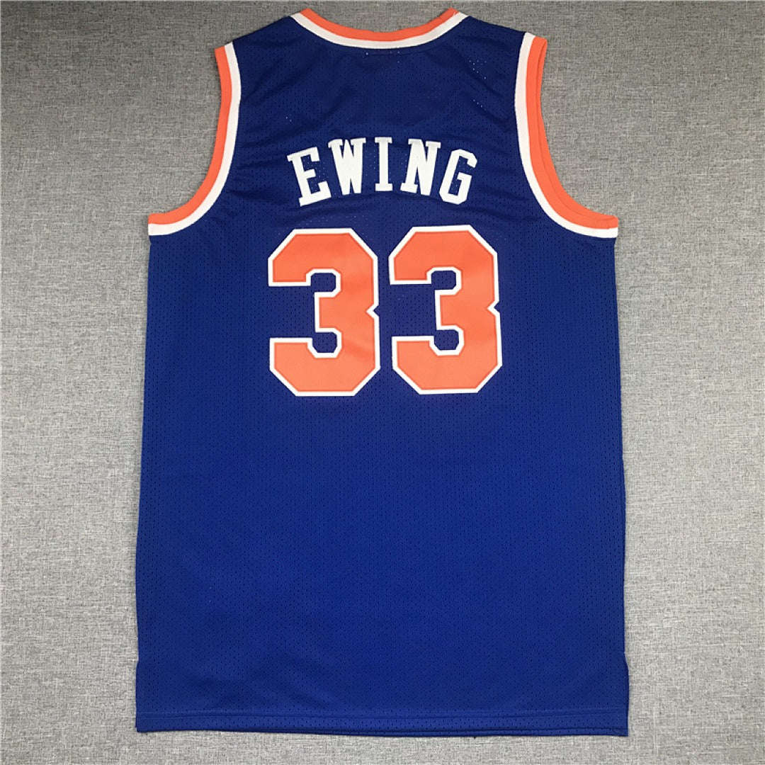 New York Knicks #33 Patrick Ewing Retro NBA Jersey – Sizes S–XXXL
