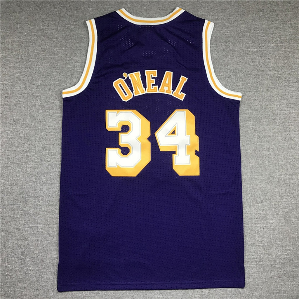 Shaquille O'Neal #34 Los Angeles Lakers NBA Retro Embroidered Jersey – Sizes S-XXXL