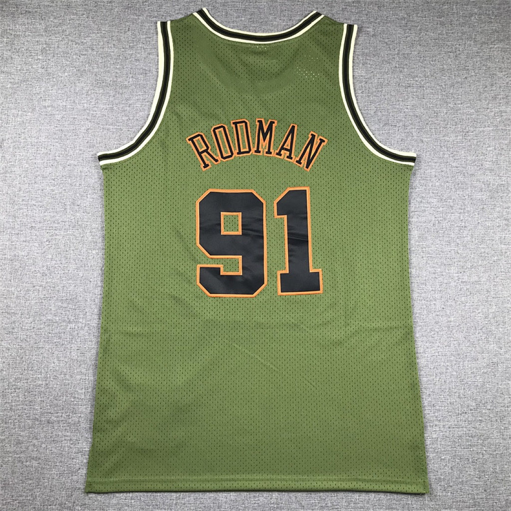 Chicago Rodman #91 NBA Retro Embroidered Jersey – Sizes S-XXXL